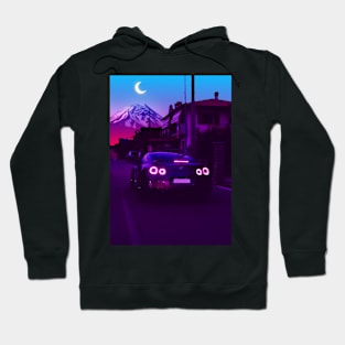 Nissan GTR Vaporwave aesthetic Hoodie